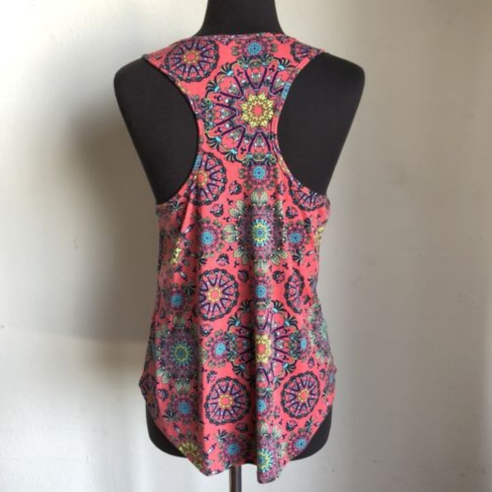 SELF ESTEEM sz M pink boho peasant cute tank top - Picture 3 of 5